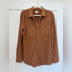 Thread & Supply Shirt Jacket Caramel/Camel Size Medium